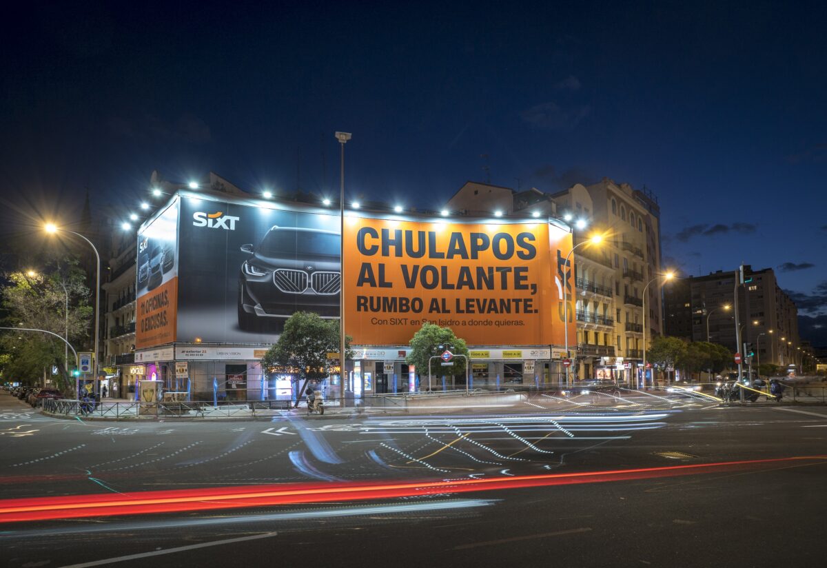 Lona Gigante SIXT San Isidro Cuatro caminos